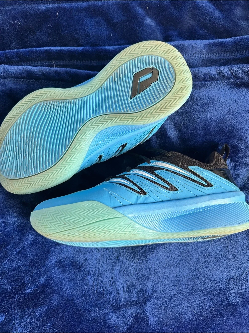 adidas Kids Blue and Black Lace-Up Sneakers